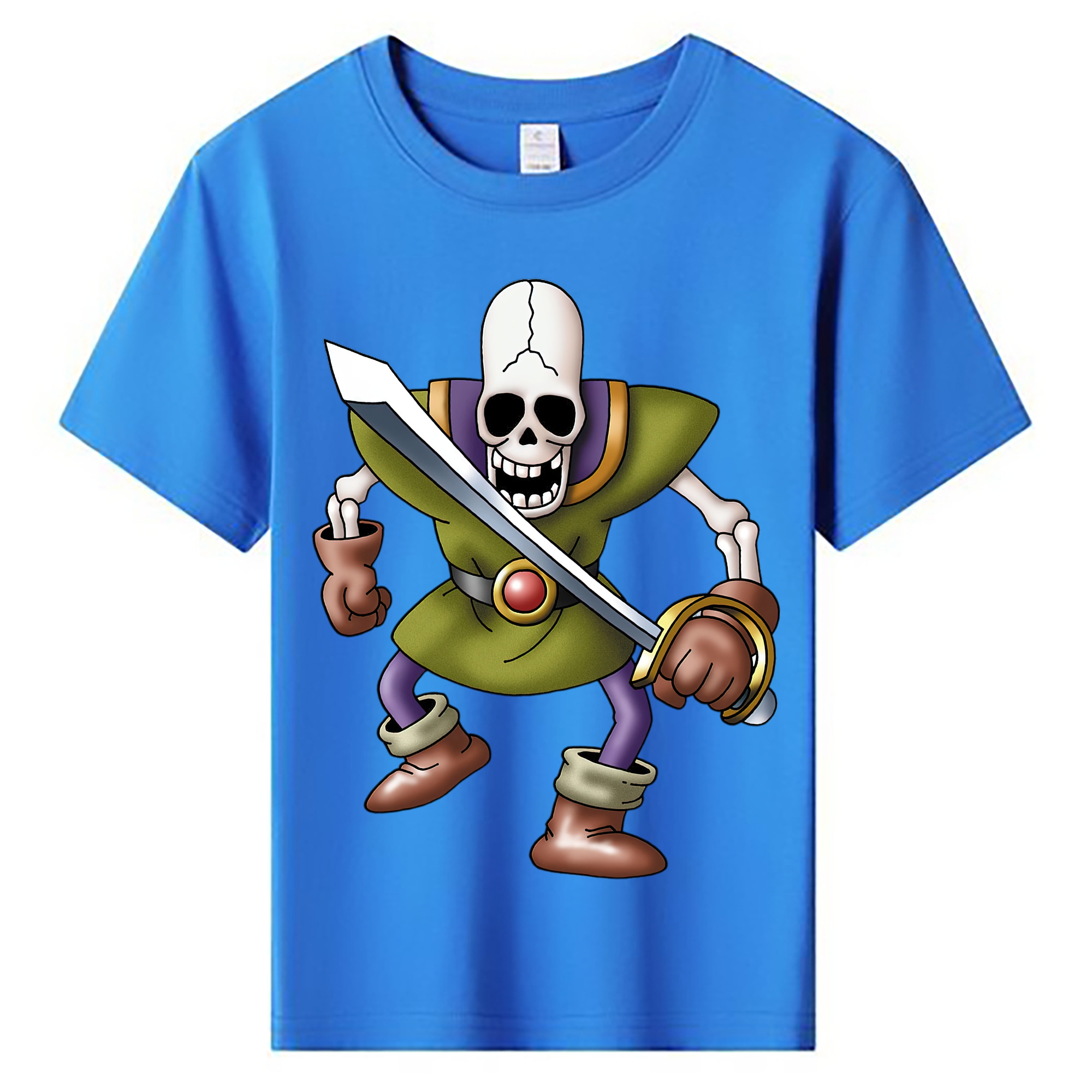 （画像用） ドラゴンクエスト Doragon Kuesuto Dragon Quest 綿100％キッズTシャツ（フロントプリント）